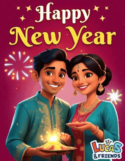 Lucas & Friends Advertisement With Man And Woman GIF