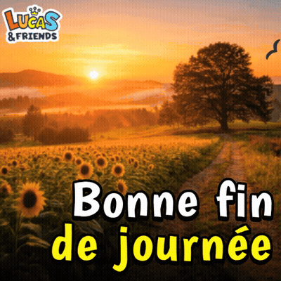 Lucas & Friends Advertisement With Sunflower Field GIF