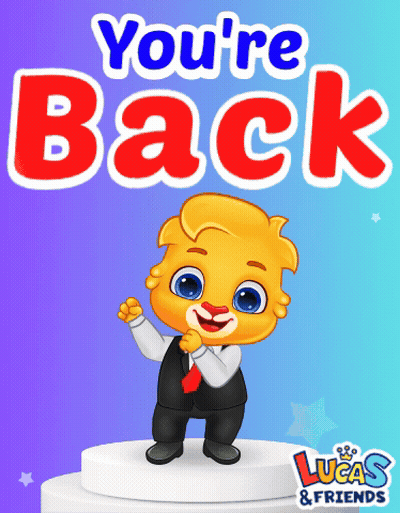 Lucas & Friends Cartoon Character Advertisement GIF