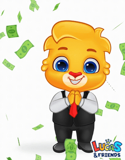 Lucas & Friends Cartoon Character in Suit and Tie