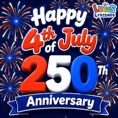 Lucas & Friends Celebrating 4Th Of July GIF