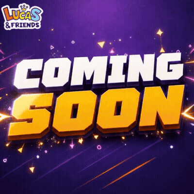 Lucas & Friends Coming Soon Purple Background GIF