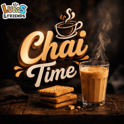 Lucas & Friends Cup Of Tea And Glass Of Tea GIF