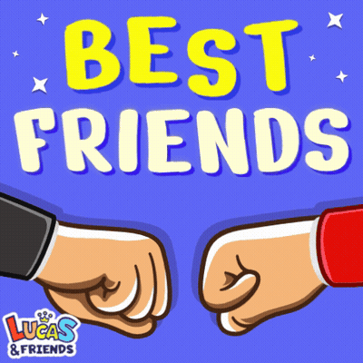 Lucas & Friends Fist Bumps Poster GIF