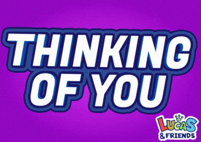 Lucas & Friends Logo Purple Background GIF