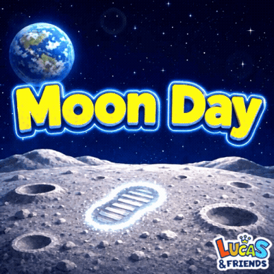 Lucas & Friends Moon Advertisement GIF