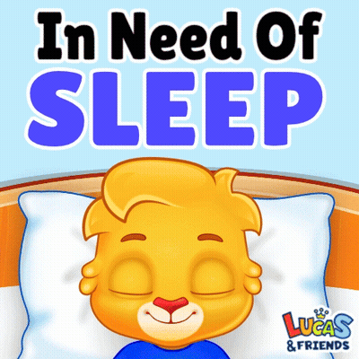 Lucas & Friends Sleeping Lion Advertisement GIF