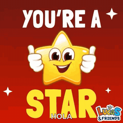Lucas & Friends Star Thumbs Up GIF