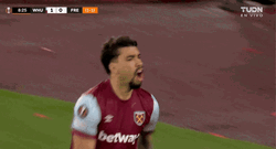 Lucas Paqueta Punching Air GIF