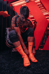 Lucas Paqueta Putting On Football Shoe GIF