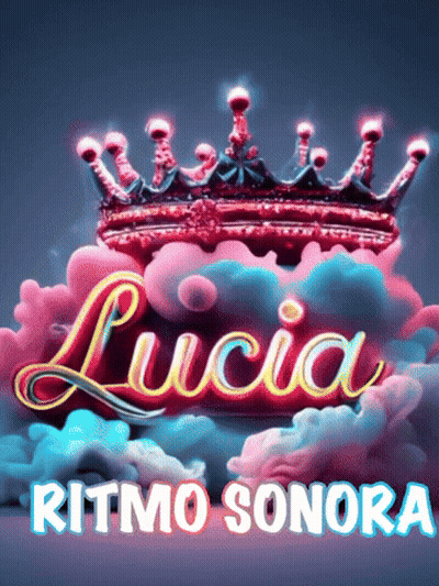 Lucia Ritmo Sonora Poster With Crown GIF