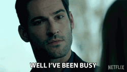 Lucifer Been Busy Working GIF