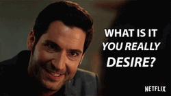 Lucifer Devious Smile What Do You Want GIF