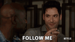 Lucifer Drinking Follow Me