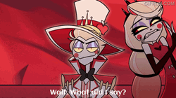 Lucifer Hazbin Hotel Asking What Did They Say GIF