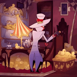 Lucifer Hazbin Hotel Talking To Himself GIF