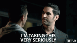 Lucifer Morningstar Im Serious GIF