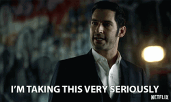 Lucifer Morningstar Im Serious GIF