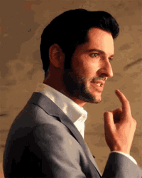 Lucifer Tom Ellis Delicious Licking Finger GIF