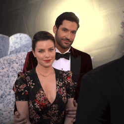 Lucifer Tom Ellis Picture Taking Chloe Decker GIF