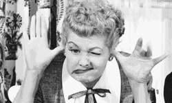 Lucille Ball Mocking Face GIF