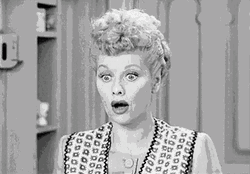 Lucille Ball Oooh Reaction After She Saw Something GIF