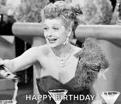 Lucille Ball Spilled The Beer Happy Birthday Queen GIF