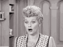 Lucille Ball Surprised Face GIF