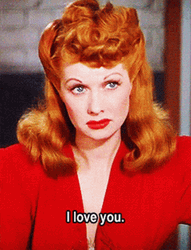 Lucille Ball Technicolor Tessie GIF