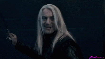 Lucius Malfoy Casting Spell GIF