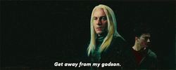 Lucius Malfoy Get Away From My Godson GIF