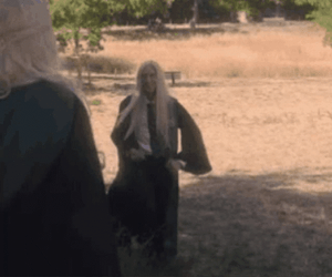 Lucius Malfoy Lifting Narcissa Malfoy GIF