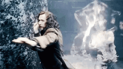 Lucius Malfoy Taking Spell GIF