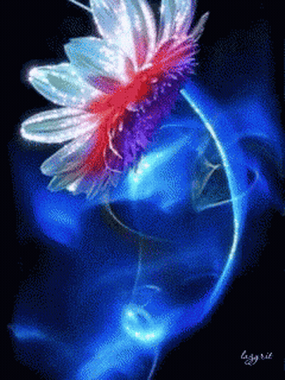 Lucky Kid Flower Painting GIF