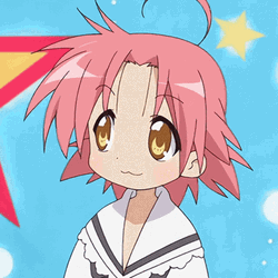 Lucky Star Channel Kogami Akira Cute Face GIF