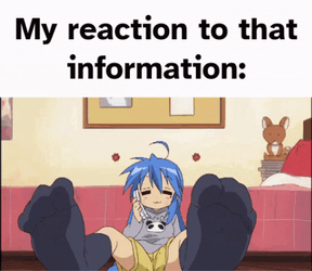 Lucky Star Konata Izumi Phone Call Reaction  GIF