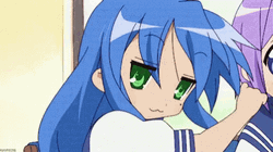 Lucky Star Konata Izumi Thumbs Up Wink GIF