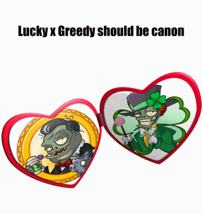 Lucky X Greedy Should Be Canon Red Heart GIF