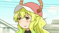 Lucoa Dragon Maid Raising Hand GIF