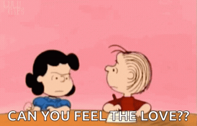 Lucy And Franklin Peanuts Can You Feel The Love GIF
