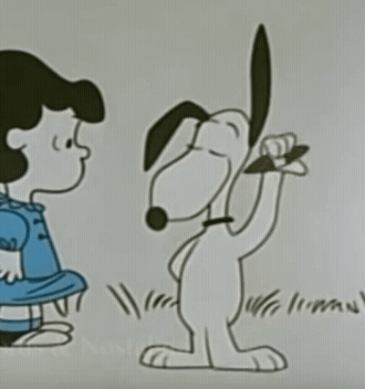 Lucy Brown Standing Next To Dog GIF