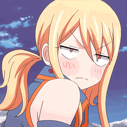 Lucy Heartfilia Annoyed Reaction GIF