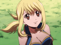 Lucy Heartfilia Fairy Tail Happy GIF