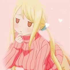 Lucy Heartfilia Fairy Tail Hmm GIF