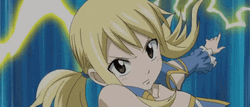 Lucy Heartfilia Fairy Tail Lightning GIF