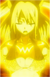 Lucy Heartfilia Golden Power GIF
