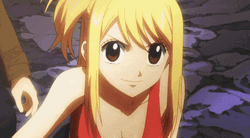 Lucy Heartfilia Thumbs Up Wink GIF