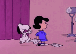 Lucy Van Pelt And Snoopy Saturday GIF