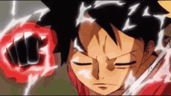 Luffy Armament Haki Punch Stance GIF