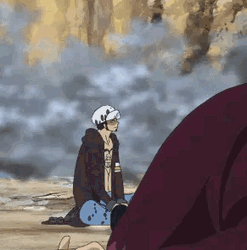 Luffy Carrying Trafalgar Law GIF